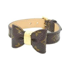 LOUIS VUITTON Brown Monogram Charm Bracelet